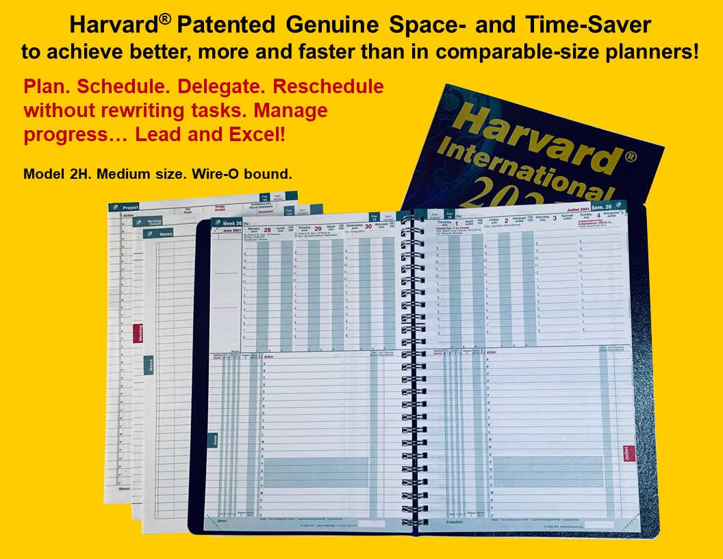 2024 Agendas Harvard, organisateurs, porte-documents haute maroquinerie  Harvard